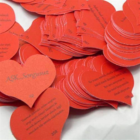 2 Adet Sevgiliye Hediye Kalpli 365 Gün Notu Romantik Aşk Sözleri Mesajı