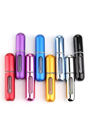 5 Adet Parfüm Şişesi Taşınabilir Mini Doldurulabilir  Atomizer Parfüm Şişeleri Boş Küçük