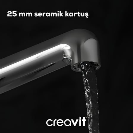 Creavit Flow Krom Banyo Bataryası FL2500
