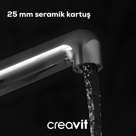 Creavit Flow Krom Eviye Bataryası FL8500