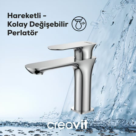 Creavit Pure Krom Lavabo Bataryası PR1500