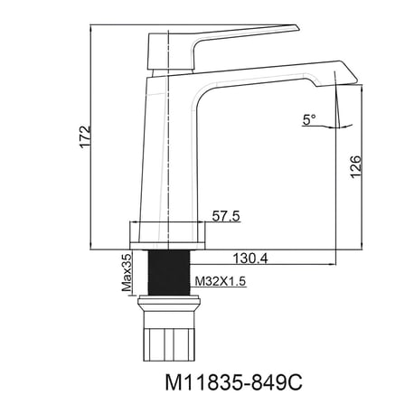 Creavit Stark Krom Lavabo Armatürü SK1500