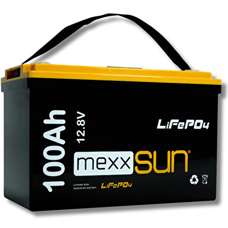 Mexxsun 12.8 V 100 AH Lityum Akü  