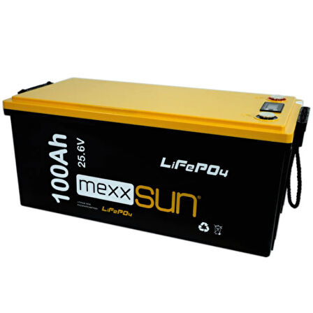 Mexxsun 25.6 V 100 AH Lityum Akü  