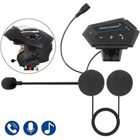 Bluetooth Kulaklık Motosiklet Interkom Bt12