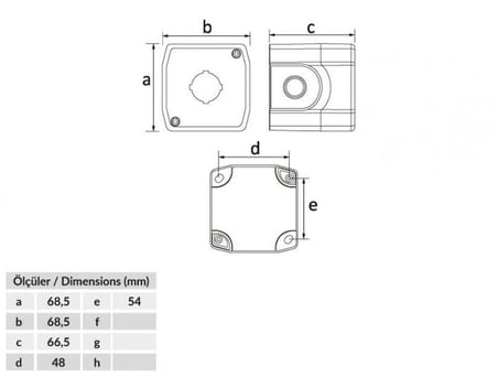 Bemis Acil Stop Buton Kutusu BT3-1011-0002