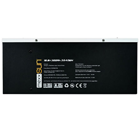 MEXXSUN 12,8V 300Ah 3840Wh Lityum Akü 