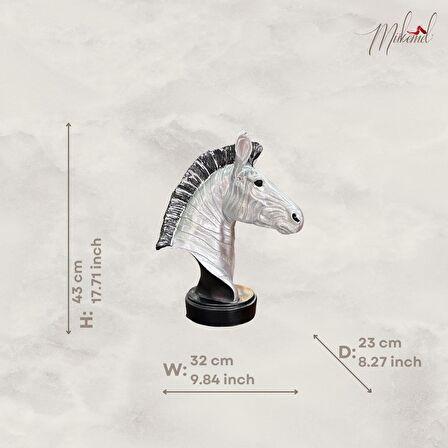 Köpüklü zebra (zebra heykeli, vahşi yaratık, simli desen, dekorasyon heykeli) Mukemel tasarımları