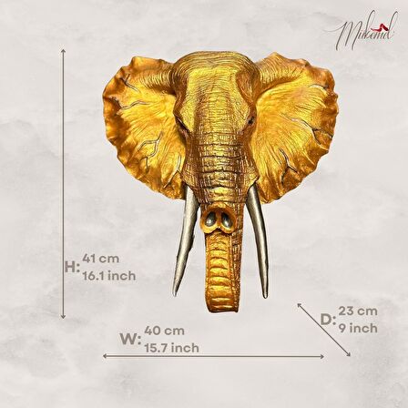 Jumbo ( Afrika duvar fili, baş heykeli, şimdiye kadar görülen en büyük hayvan ) Mukemel Tasarımları