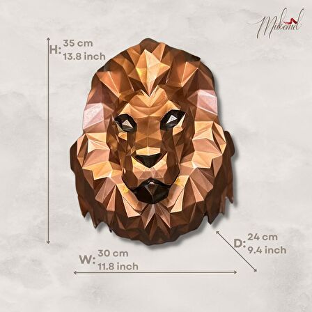 aslan origami (yaratıcılığı, sevimli hayvanı, el yapımı dekoru kucaklayın) Mukemel tasarımları