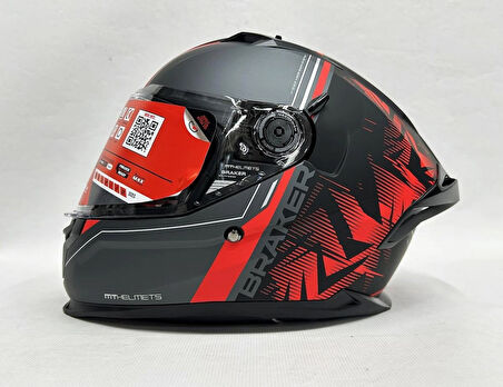 MT Braker Sv Charm B5 Mat Renk - Şefaf Vizörlü- Iç Güneş Vizörlü - XL