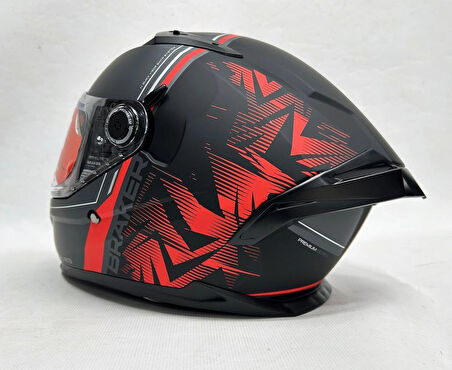 MT Braker Sv Charm B5 Mat Renk - Şefaf Vizörlü- Iç Güneş Vizörlü - XL