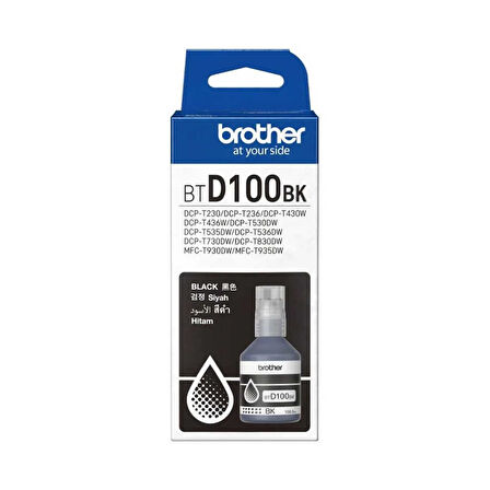 Brother BTD100BK Orijinal Ultra Yüksek Verimli Siyah Mürekkep