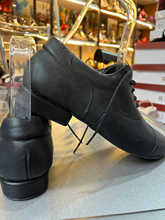 Siyah Hakiki Deri Erkek Tango/Dans/Salon Ayakkabısı Yeni Rahat Klp– Stil ve Ritmin Buluştuğu Adım