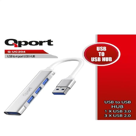 QPORT Q-UC204 USB TO 4 PORT USB ÇOKLAYICI BTKFZ