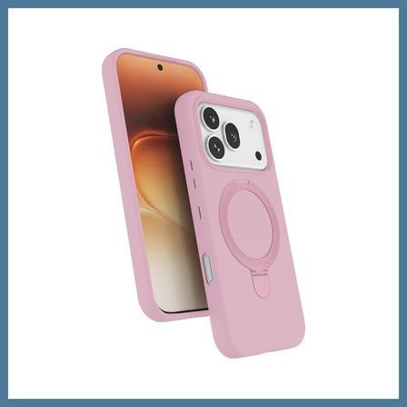 Bezos Huawei Honor 600 Pro Regal Magsafe Standlı Kapak - Açık Pembe BTKFZ