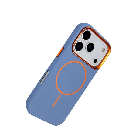 Bezos Joko iPhone 18 Pro Uyumlu/17 Pro Luno Deri Magsafe Kapak - Sierra Blue BTKFZ