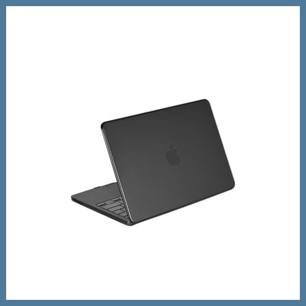 Bezos MacBook Neo Şeffaf Macbook Kapak - Siyah BTKFZ