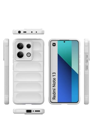 Bezos Redmi Note 13 4G Uyumlu Kılıf Optimum Silikon - Krem BTKFZ