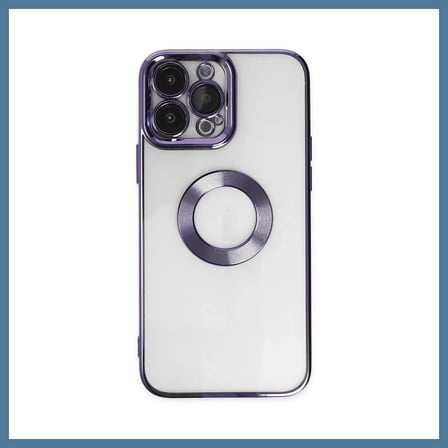 Bezos iPhone 14 Pro Max Uyumlu Kılıf Slot Silikon - Mor BTKFZ