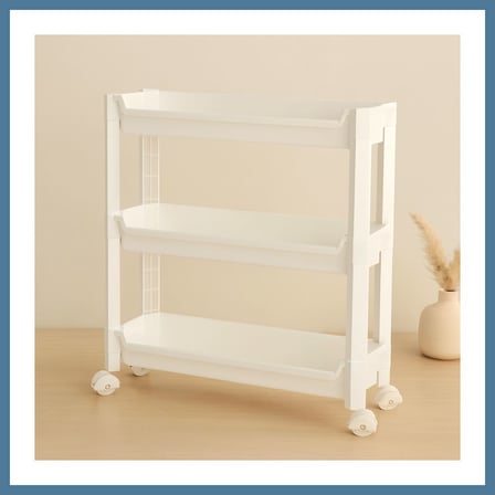 Bezos 3 Katlı Tekerlekli Sepet Organizer Raf BTKFZ