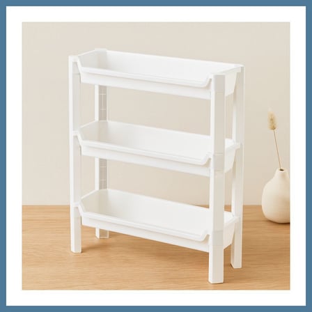 Bezos 3 Katlı Sepet Organizer Raf Ünitesi 465x145x500 mm BTKFZ