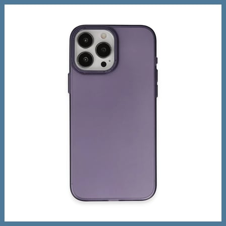 Bezos iPhone 15 Pro Uyumlu Kılıf Modos Metal Kapak - Derin Mor BTKFZ