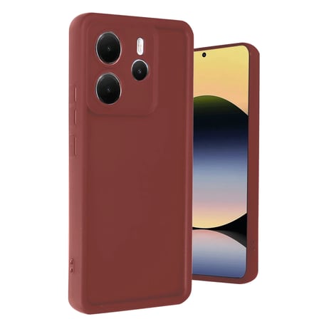 Bezos Redmi Note 14 4G Uyumlu Kılıf Viera Silikon - Bordo BTKFZ