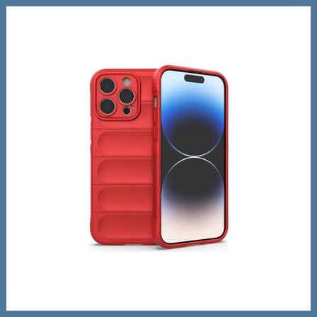 Bezos iPhone 16 Pro Max Uyumlu Kılıf Optimum Silikon - Kırmızı BTKFZ