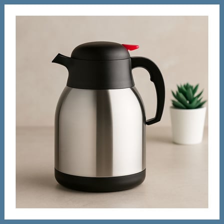 Bezos Paslanmaz Çelik Termos 1.5L (304, Çift Contalı) - 12 Saat Sıcak / 24 Saat Soğuk BTKFZ