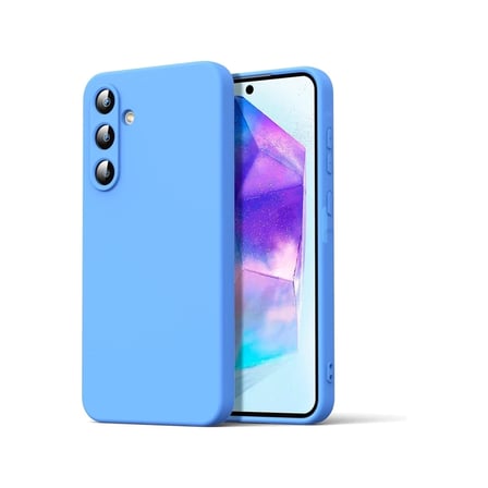 Bezos Samsung Galaxy A16 5G Uyumlu Kılıf Nano içi Kadife Silikon - Mavi BTKFZ