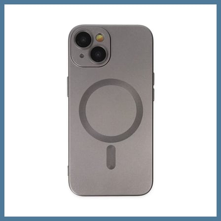 Bezos iPhone 14 Plus Uyumlu Kılıf Moshi Lens Magneticsafe Silikon - Füme BTKFZ