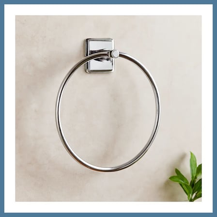 Bezos Yuvarlak Metal Yapışkanlı Banyo Havluluk BTKFZ