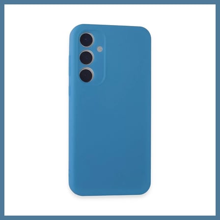 Bezos Samsung Galaxy A15 4G Uyumlu Kılıf First Silikon - Mavi BTKFZ