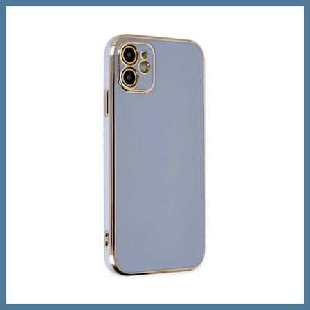 Bezos iPhone 12 Uyumlu Kılıf Volet Silikon - Mavi BTKFZ