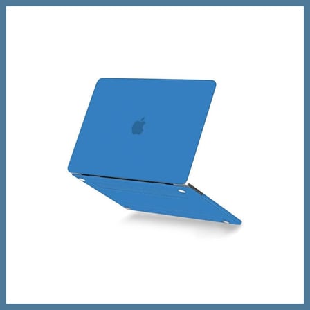 Bezos Macbook Pro 13 2021 Macbook Buzlu Kapak - Mavi BTKFZ