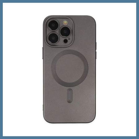 Bezos iPhone 13 Pro Uyumlu Kılıf Moshi Lens Magneticsafe Silikon - Füme BTKFZ