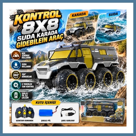 Bezos UD2226A-KONTROL 8X8 SUDA KARADA GİDEBİLEİN ARAÇ BTKFZ