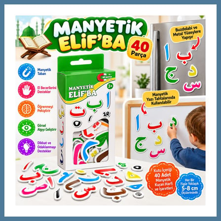 Bezos 1642 Manyetik Elif'ba / +3 yaş BTKFZ