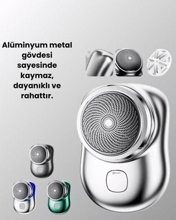 Mikro titreşim motorlu düşük sesli USB girişli tıraş makinesi