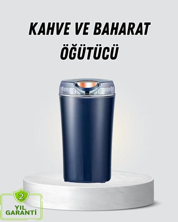 Kahve ve Baharat Öğütücü Otomatik Mekanizmalı Dayanıklı Çelik