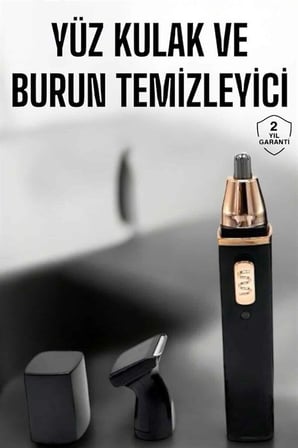 Seyahat Tipi Mini Taşınabilir Siyah Burun Kulak Yanak Kıl ve Tüy Temizleme Makin