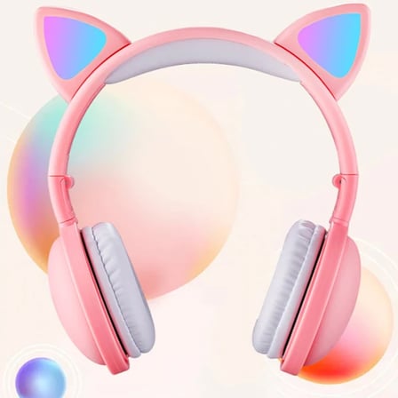 ALLY Kedi Kulak Kulaküstü Bluetooth 5.0 Kablosuz Kulaklık-(5775)