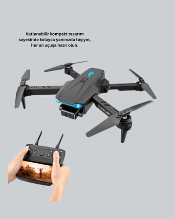 Uzaktan Kumandalı Katlanabilir Drone Yörünge Uçuşu ve Eve Dönüş Özellikli