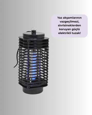 Elektrikli UV Işıklı Sivrisinek ve Böcek Öldürücü – Sessiz ve Güvenli Tuz