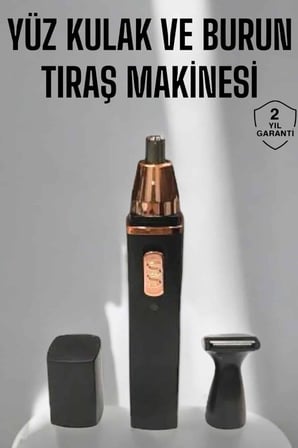 Tıraş Makinesi Kulak Burun ve Yüz Temizleyici Şarjlı Mini