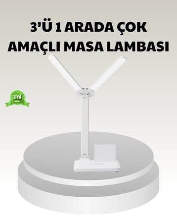 LED Işıklı Masa Lambası – Göz Yormayan Kısılabilir ve Esnek Başlıklı