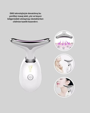 7 Renkli LED Cilt Yenileyici Masaj ve Bakım Cihazı