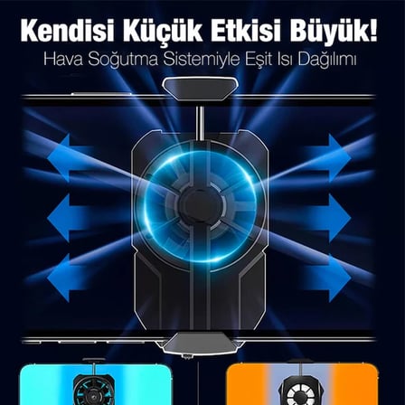 FL-A2 Hava Soğutmalı Cep Telefon Soğutma Fanı Radyatör Soğutucu-(5775)