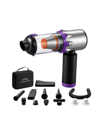 Taşınabilir Oto Süpürge 220W Turbo Güçlü Metal HEPA Filtreli Kablosuz Süpür